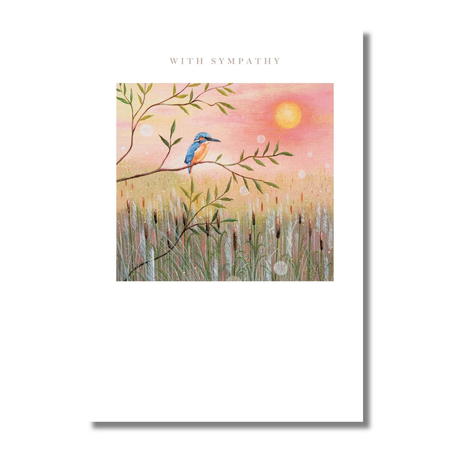 Sympathy Card — Bluebird Sunset