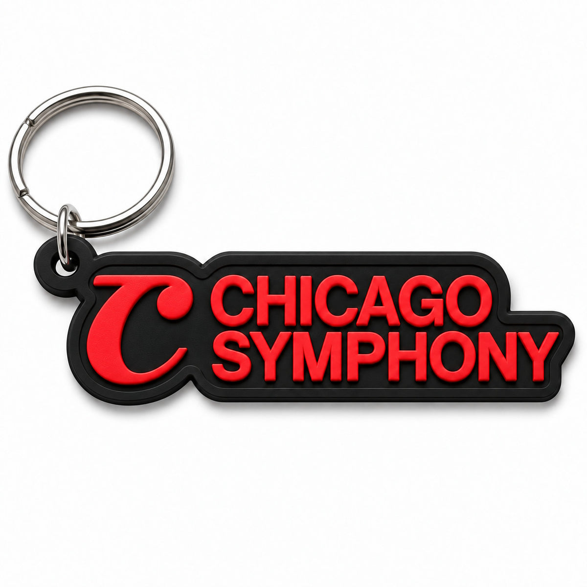 Chicago Symphony Rubber Logo Keychain