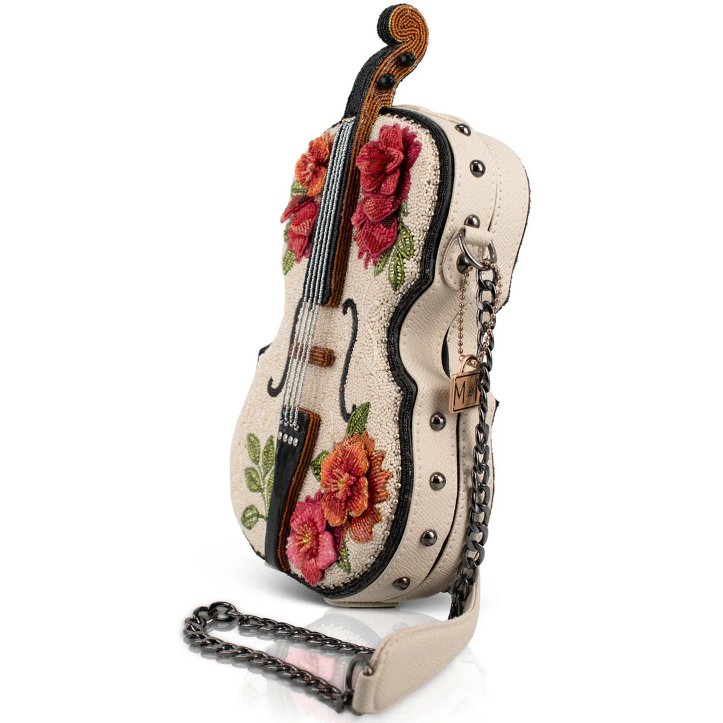 In Tune Floral Violin Crossbody Bag