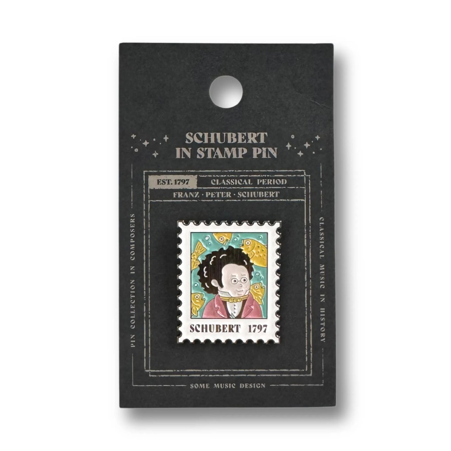 Schubert Stamp Pin