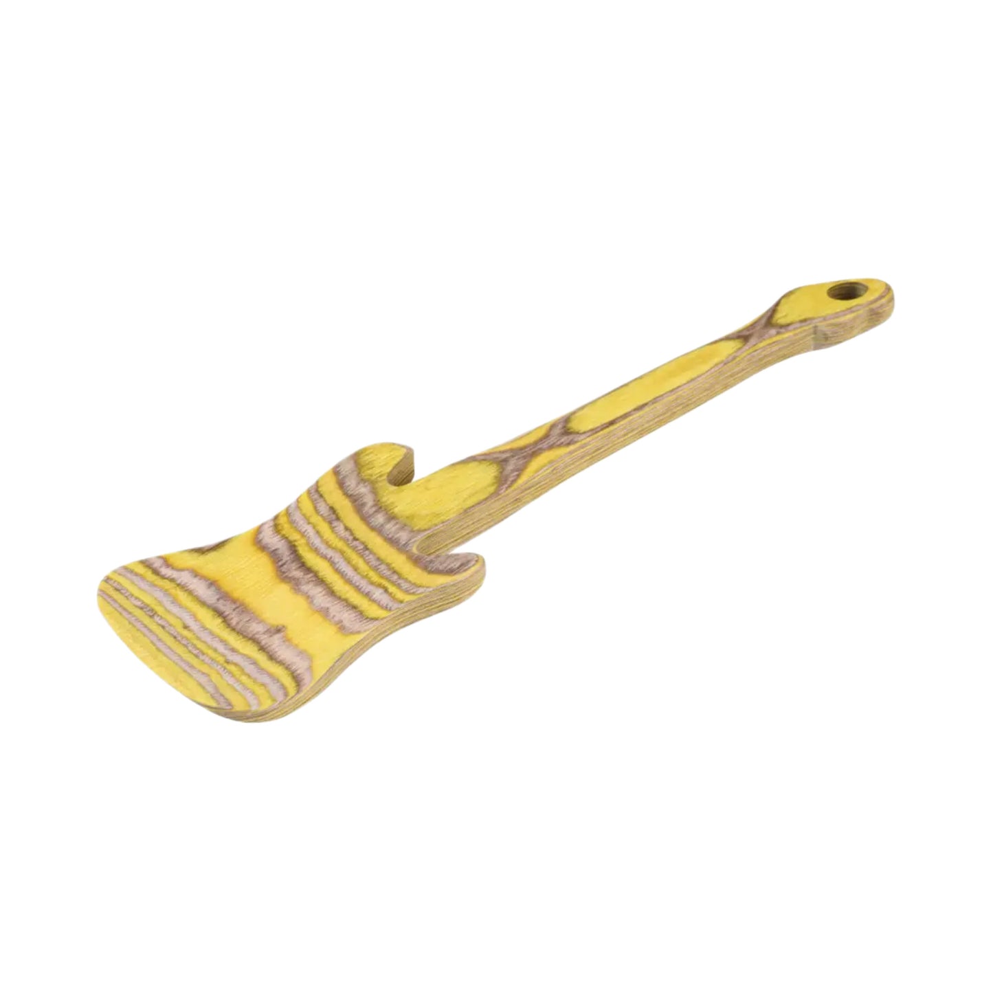 Guitar Pakka Wood Spatula, Lemon
