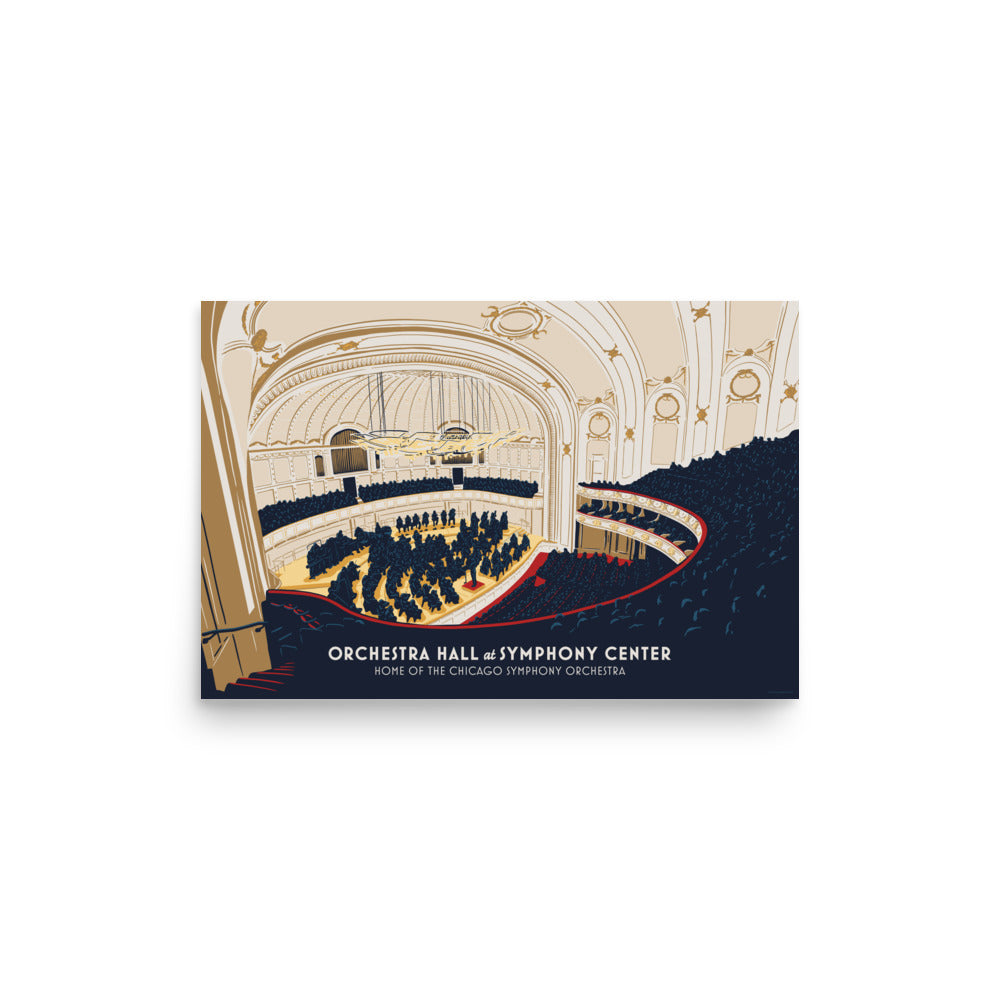 Orchestra Hall Poster, Interior