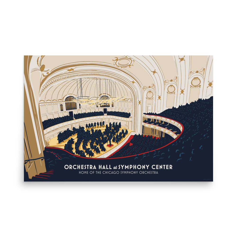 Orchestra Hall Poster, Interior