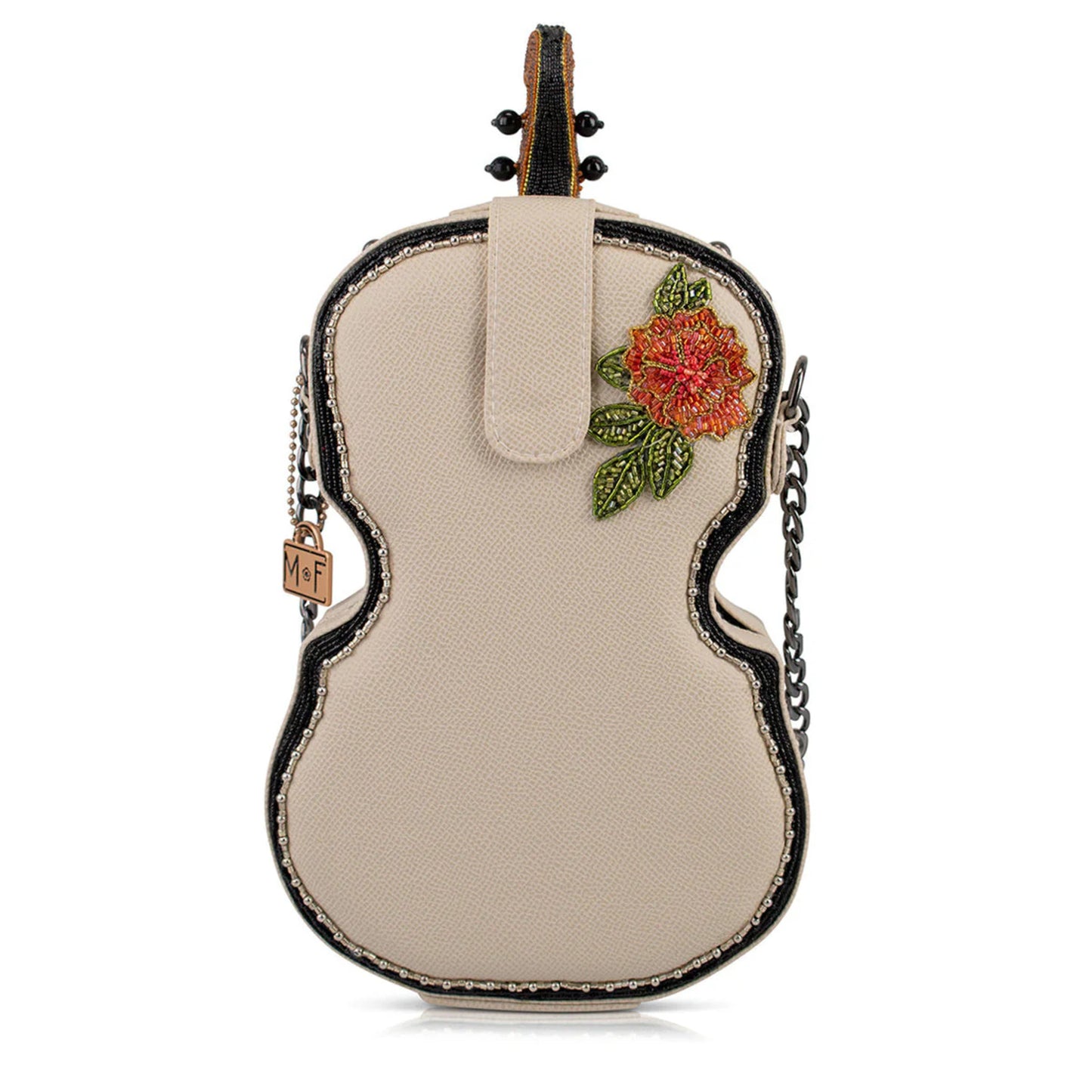 In Tune Floral Violin Crossbody Bag