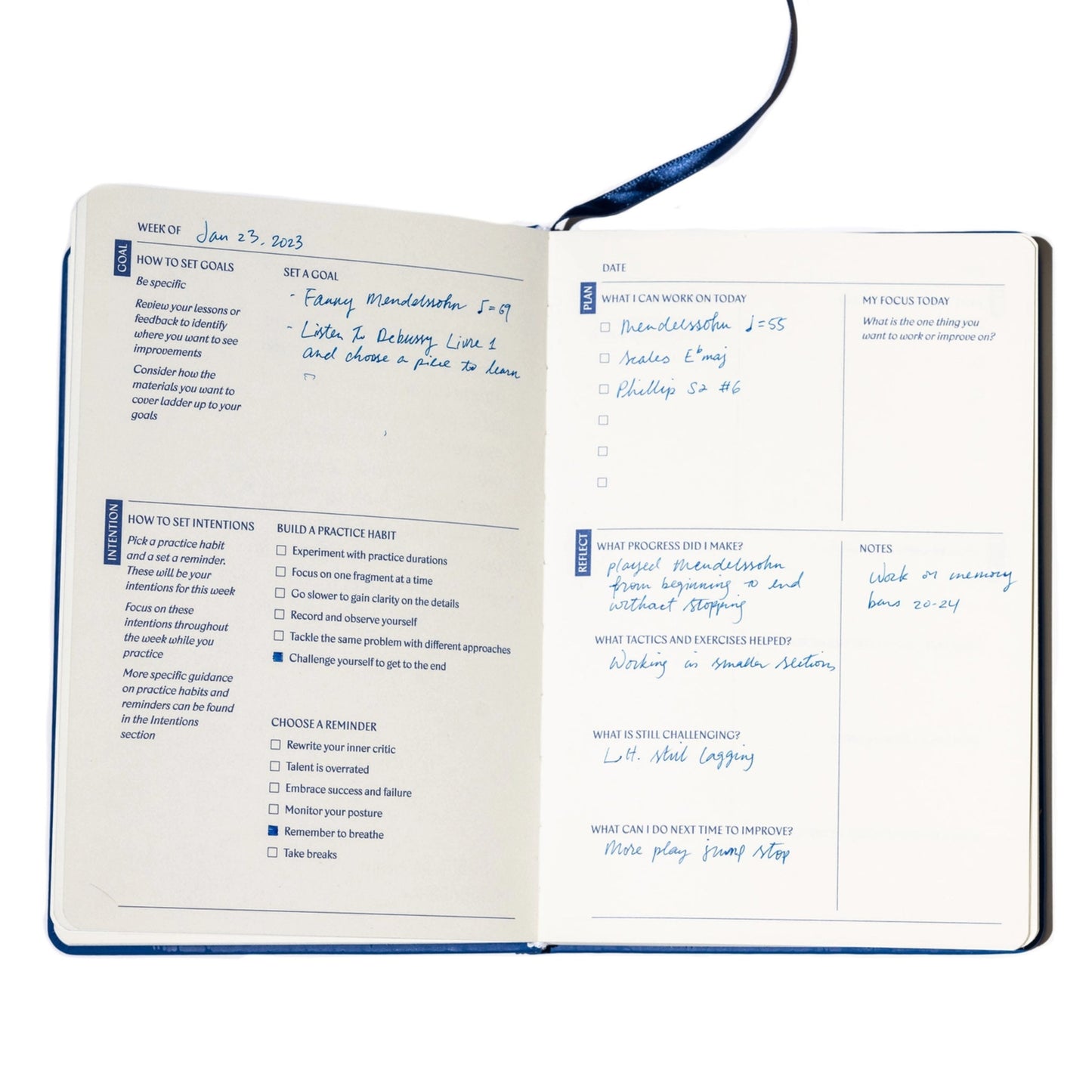 Practice Journal for Musicians