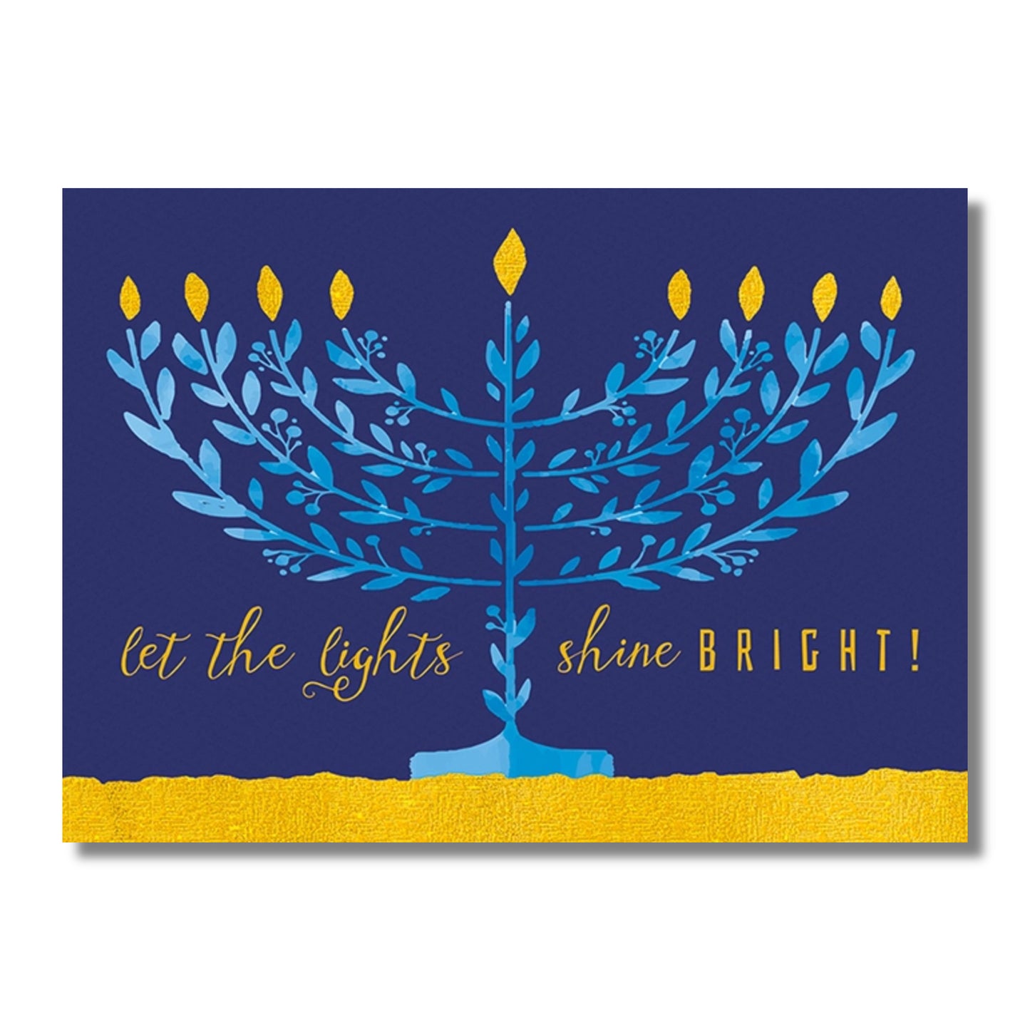 Hanukkah Card — Let the Lights Shine Bright
