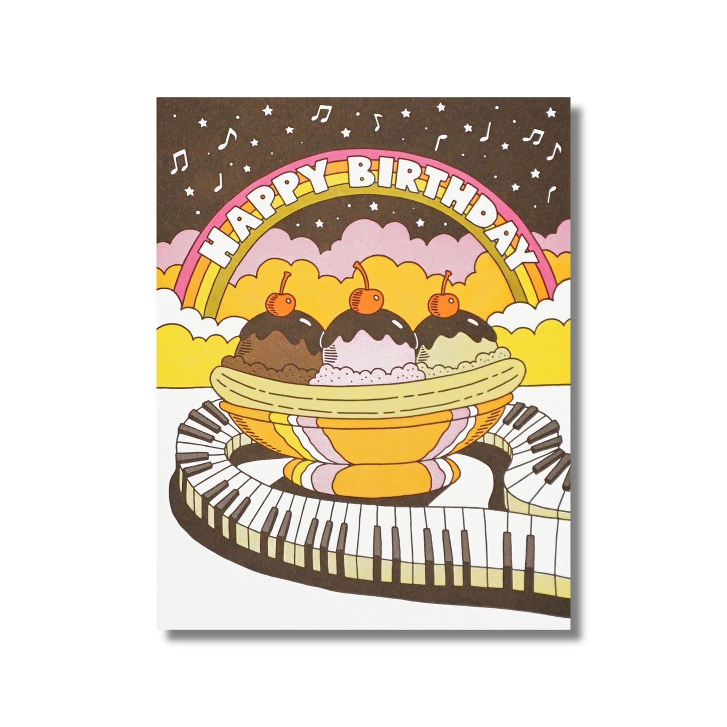 Birthday Card — Musical Banana Split