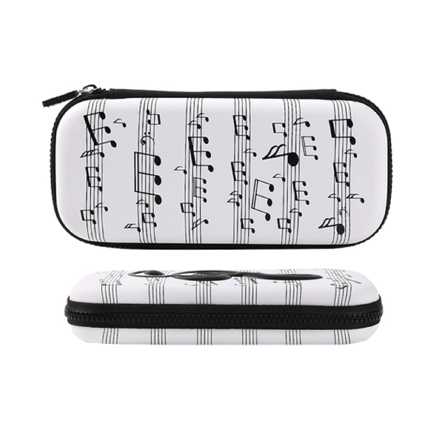 Music Notes Hard Case, White