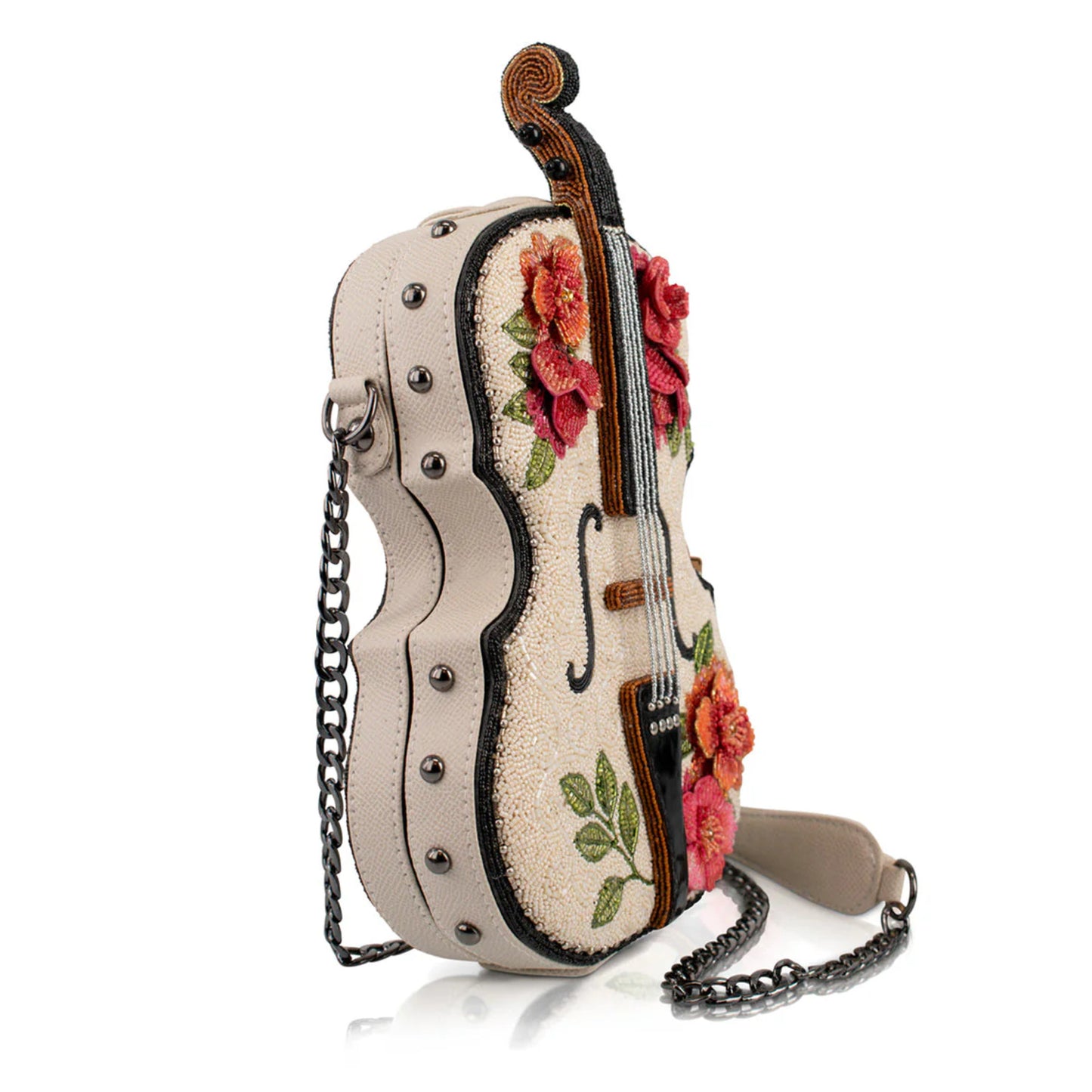 In Tune Floral Violin Crossbody Bag