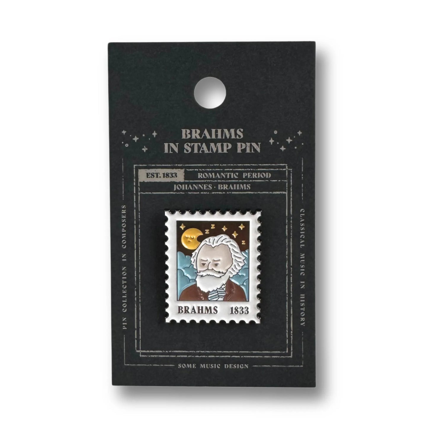 Brahms Stamp Pin