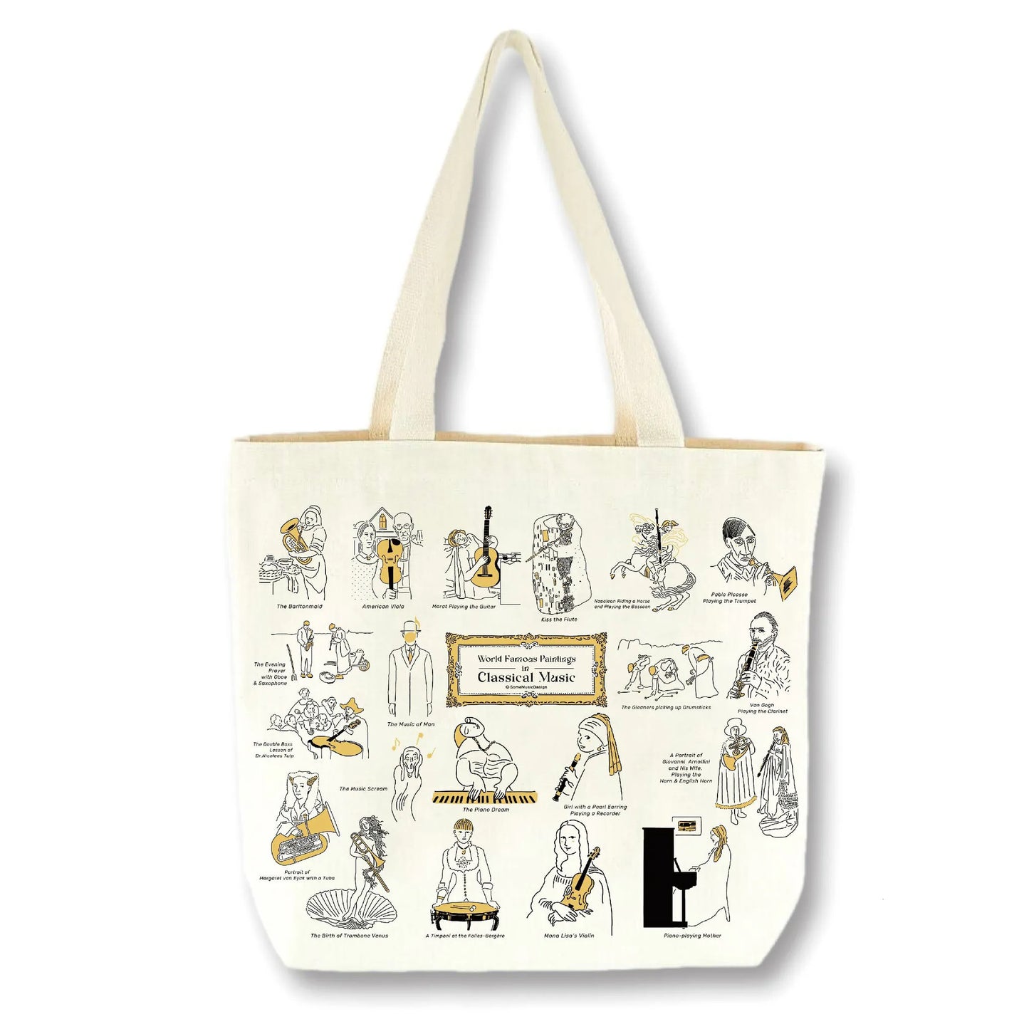 World Famous Paintings in Classical Music Tote Bag
