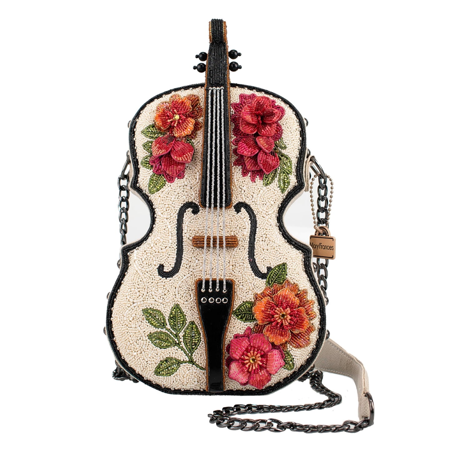 In Tune Floral Violin Crossbody Bag