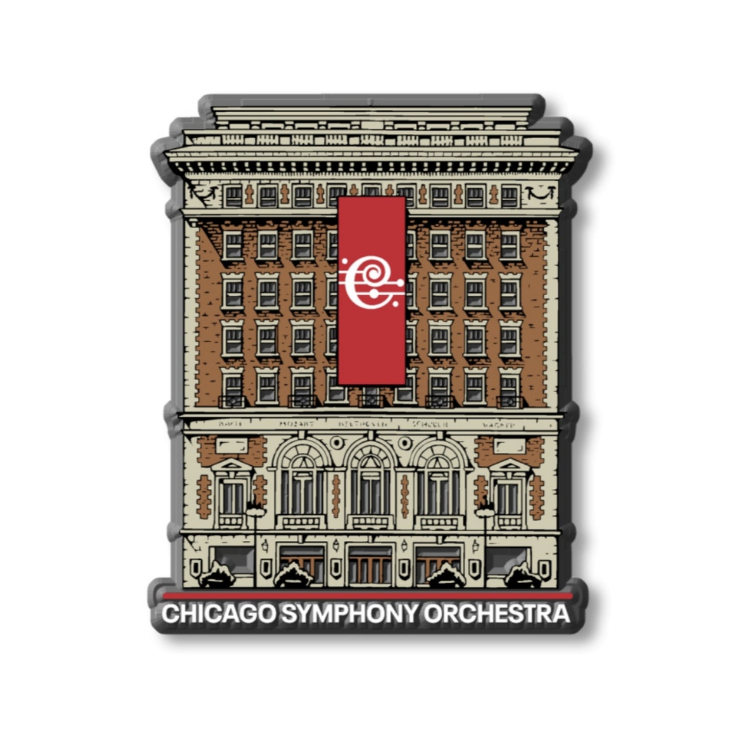 Symphony Center Vintage Magnet