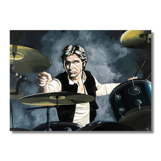 Blank Card — Han Solo Playing the Drums