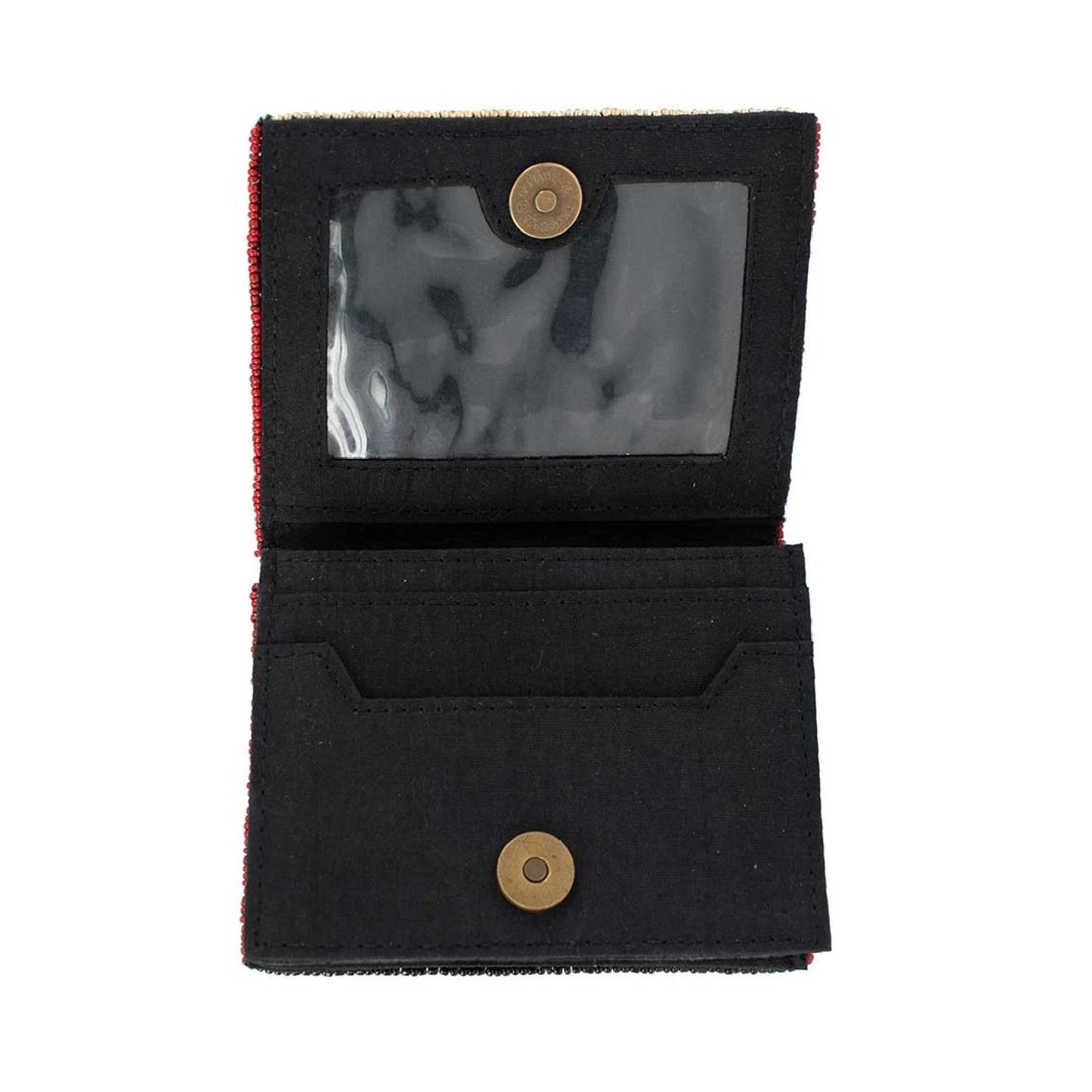 Piano Keys Beaded Wallet