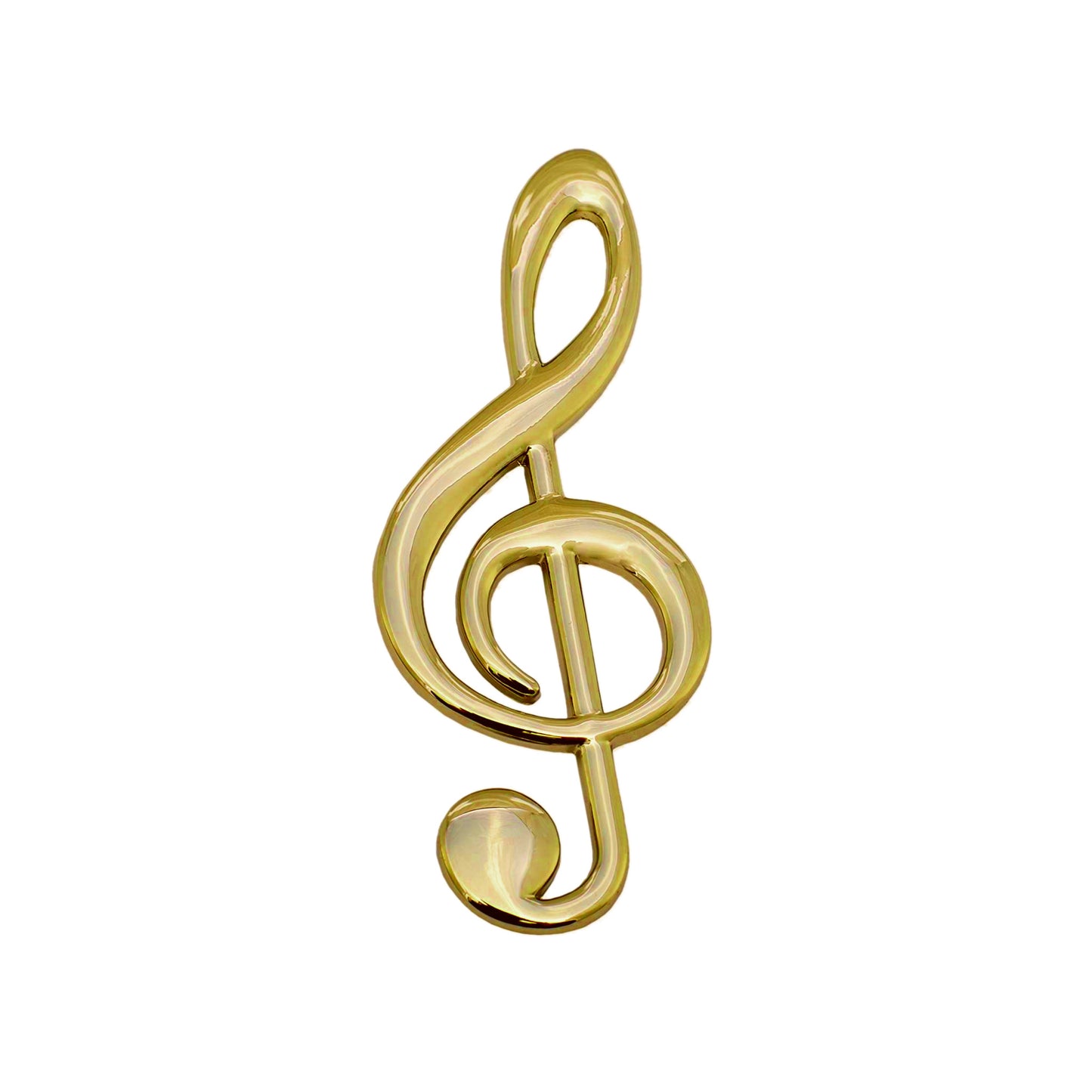 Treble Clef Magnet, Gold