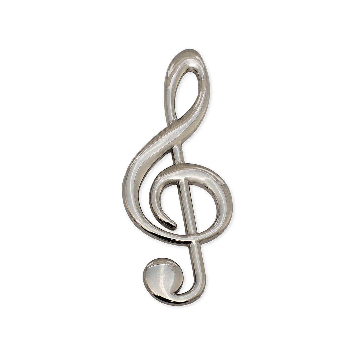 Treble Clef Magnet, Silver