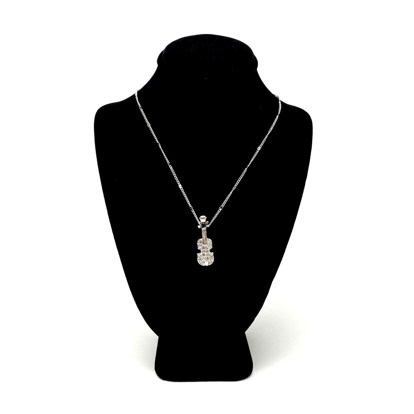 Violin Necklace, Silver