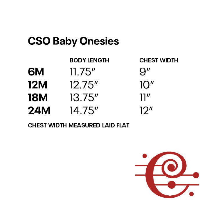 CSO Red Baby Onesie