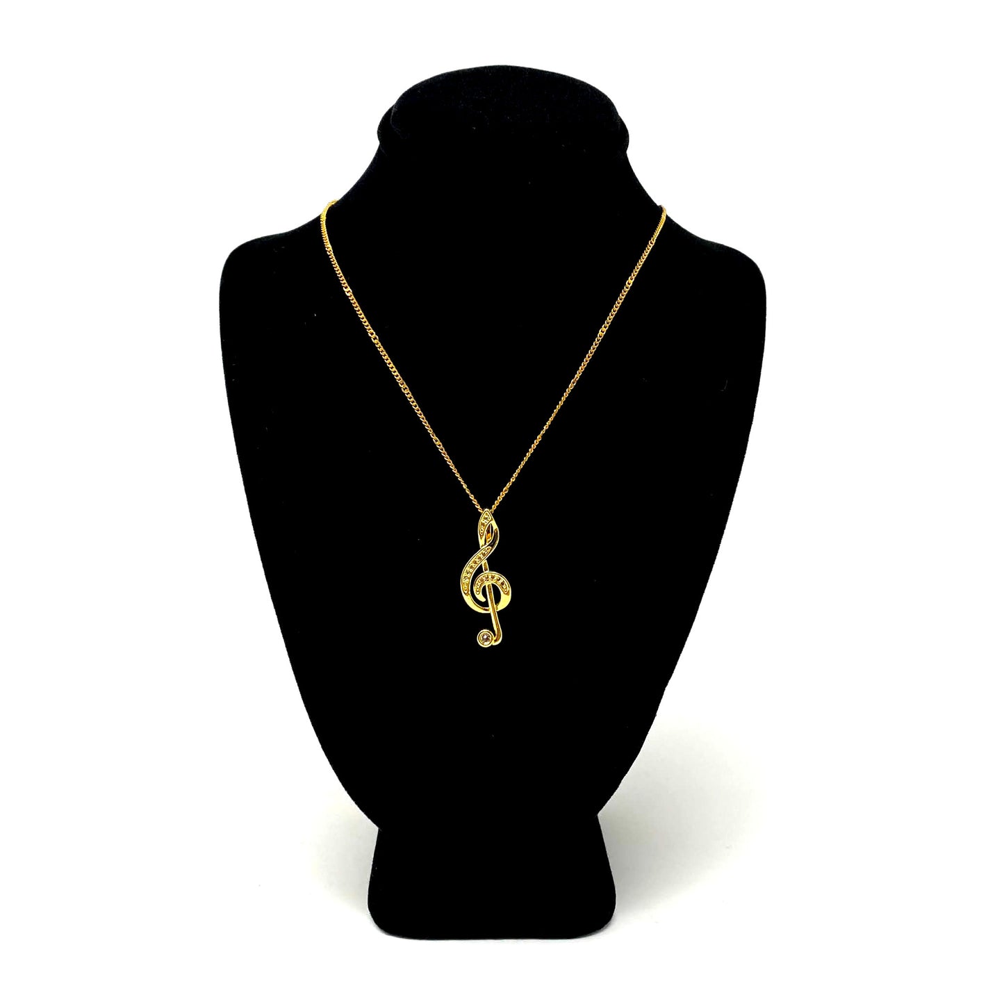 Treble Clef Necklace, Gold
