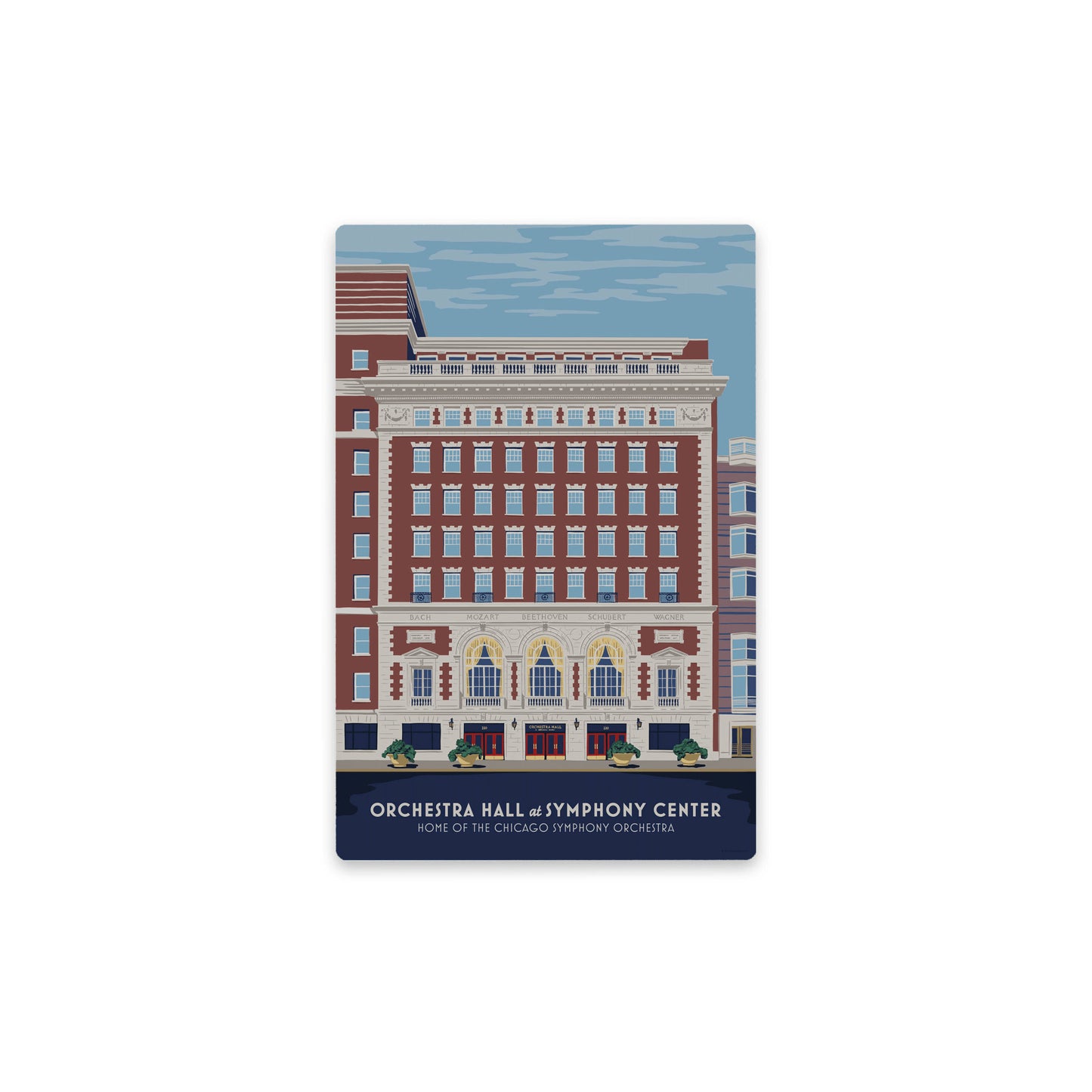 Orchestra Hall Magnet, Exterior