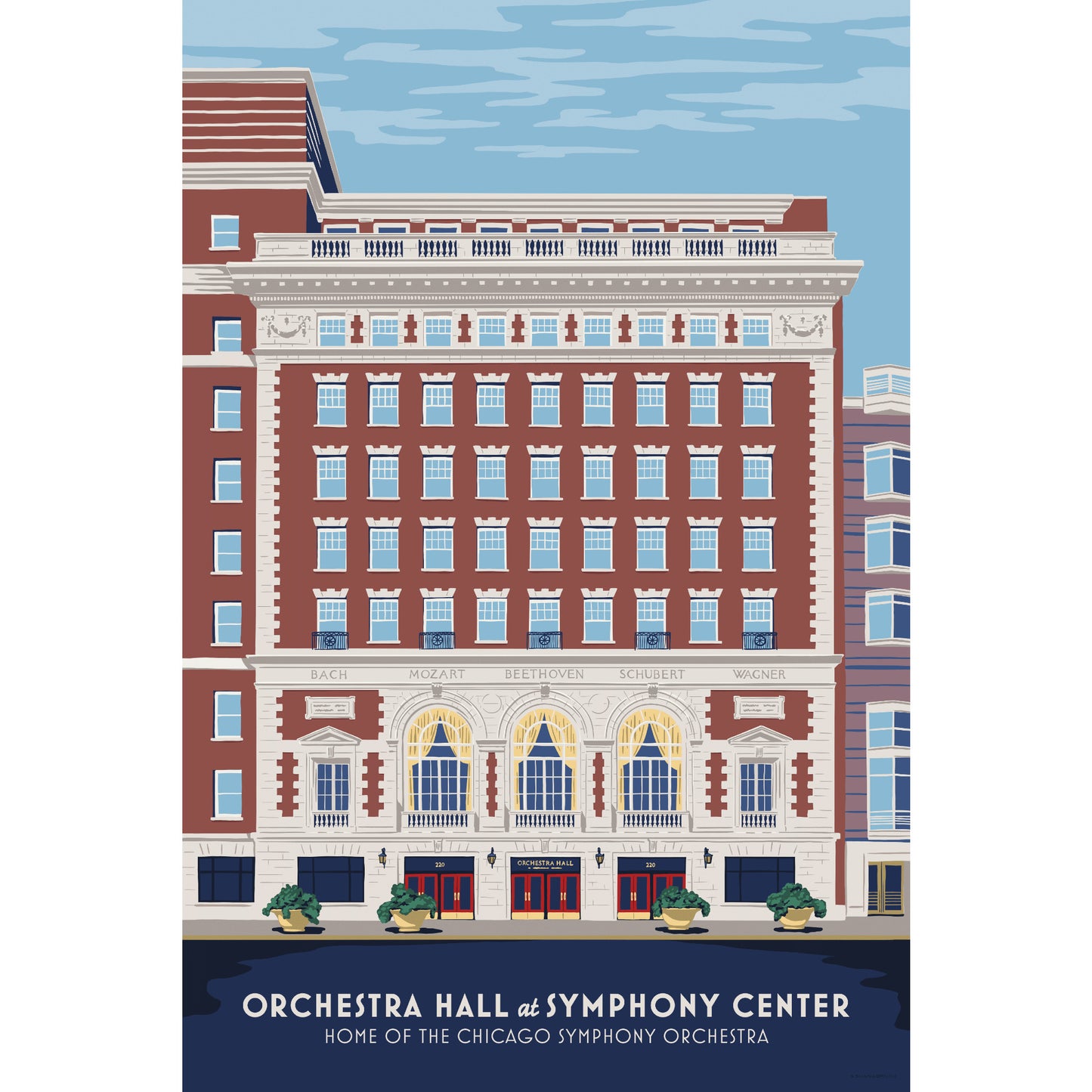 Orchestra Hall Puzzle, Exterior