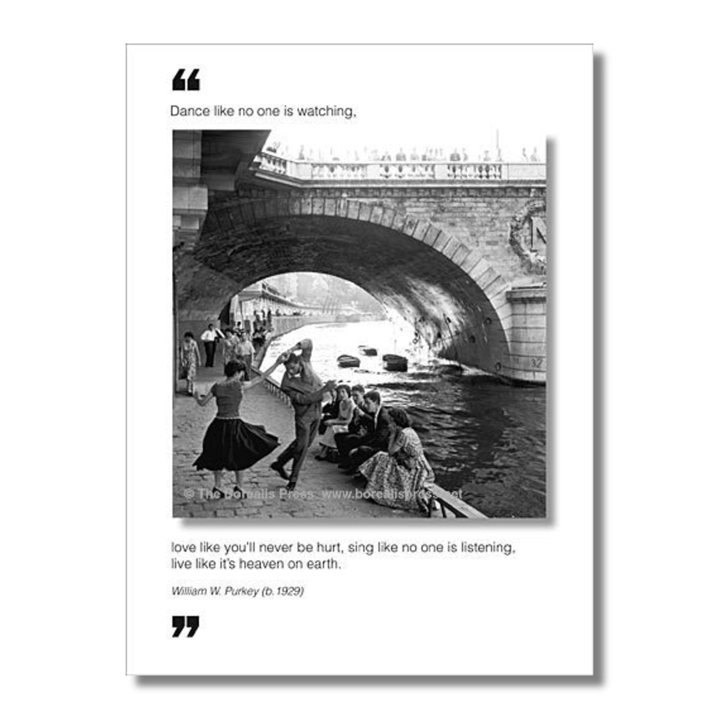 Inspiration Card — Dance like no one is watching . . .