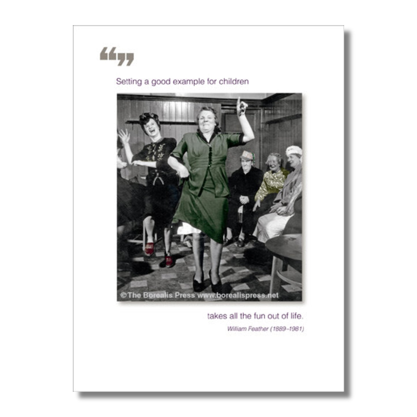 Blank Card — Setting a good example . . .