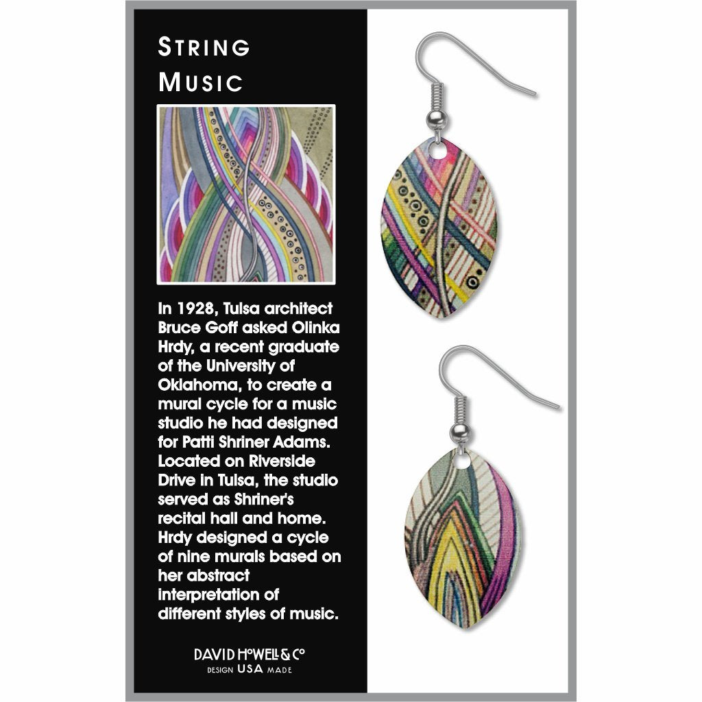 Olinka Hrdy, “String Music” Earrings