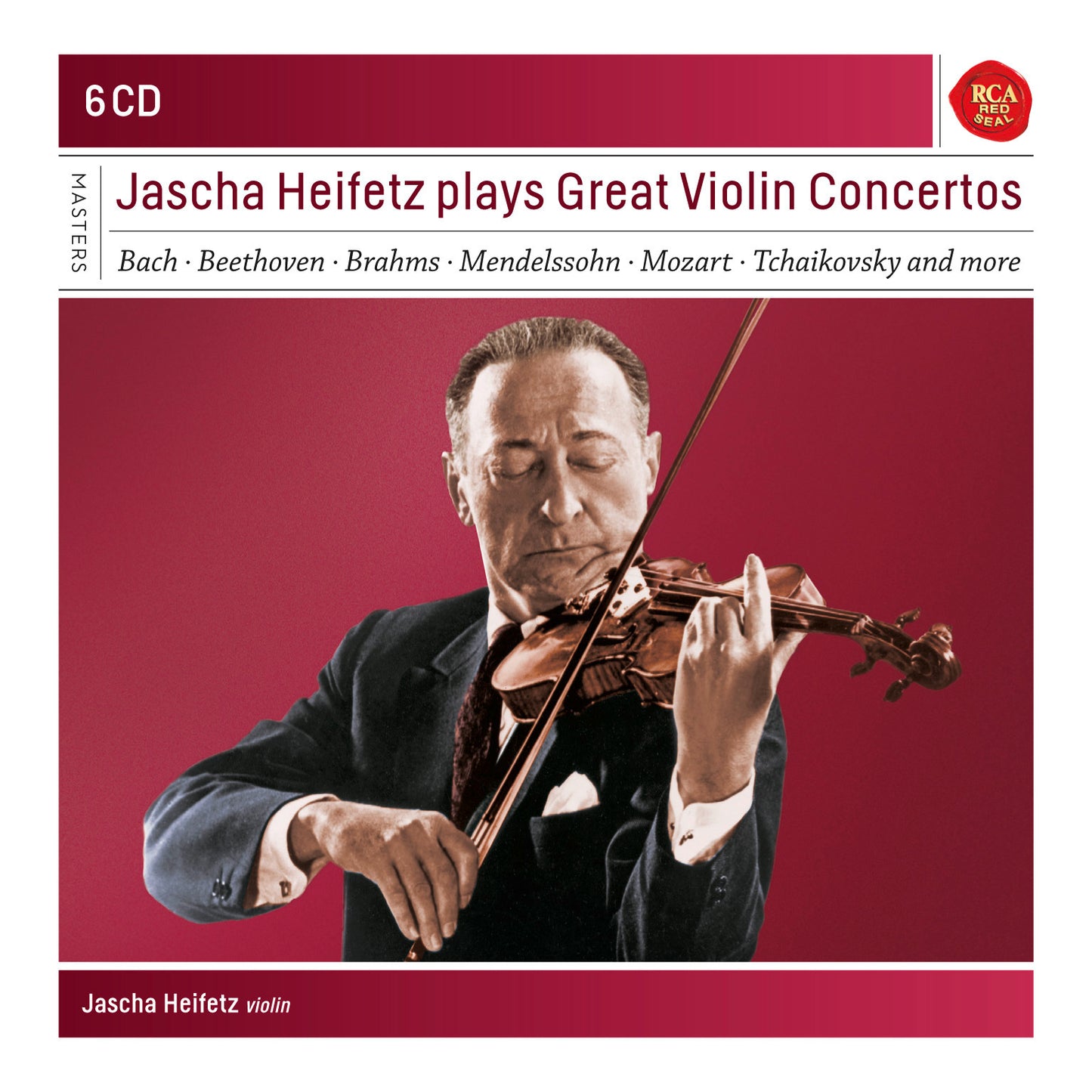 Jascha Heifetz Plays Great Violin Concertos (6-CD)