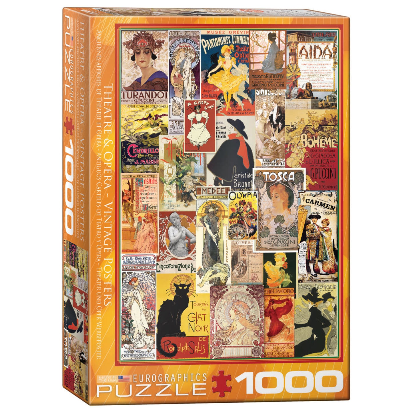 Vintage Theater & Opera Posters Collage Puzzle