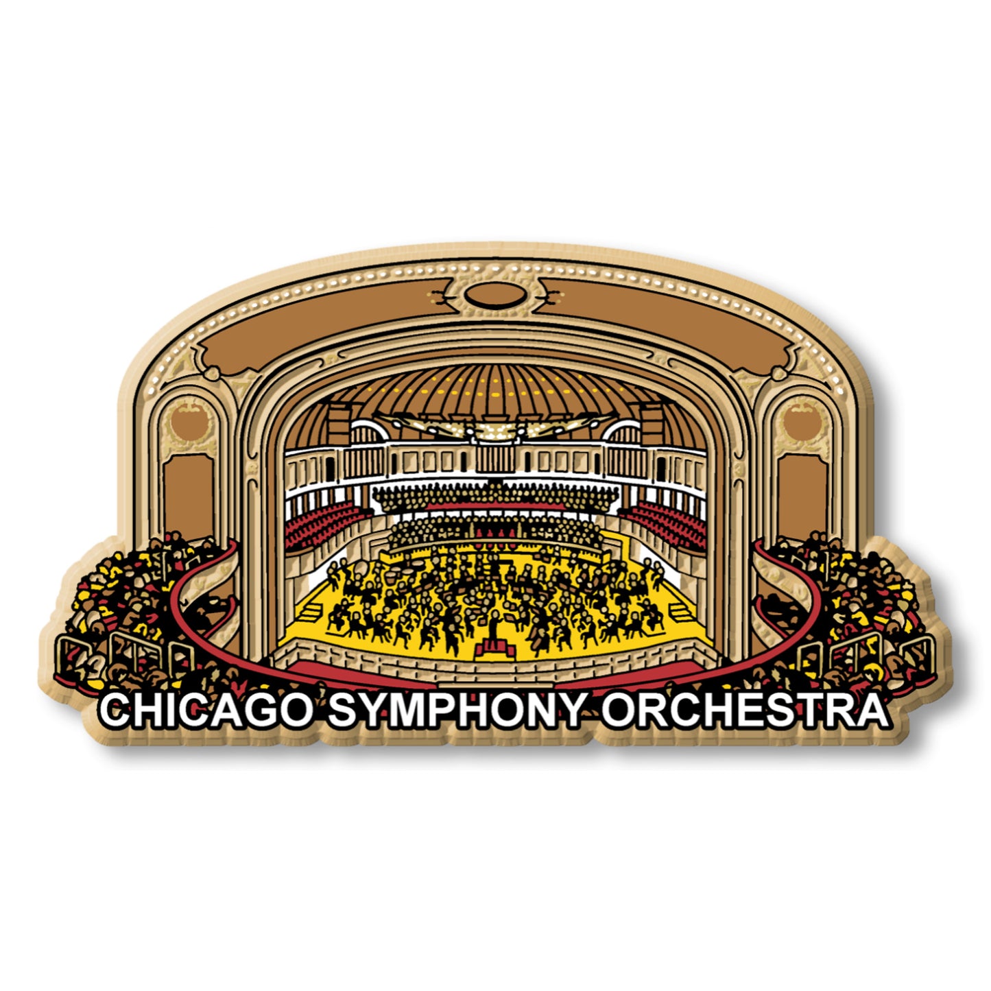 Orchestra Hall Vintage Magnet