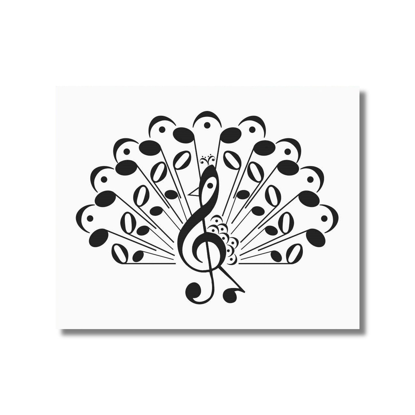 Musical Peacock Art Print