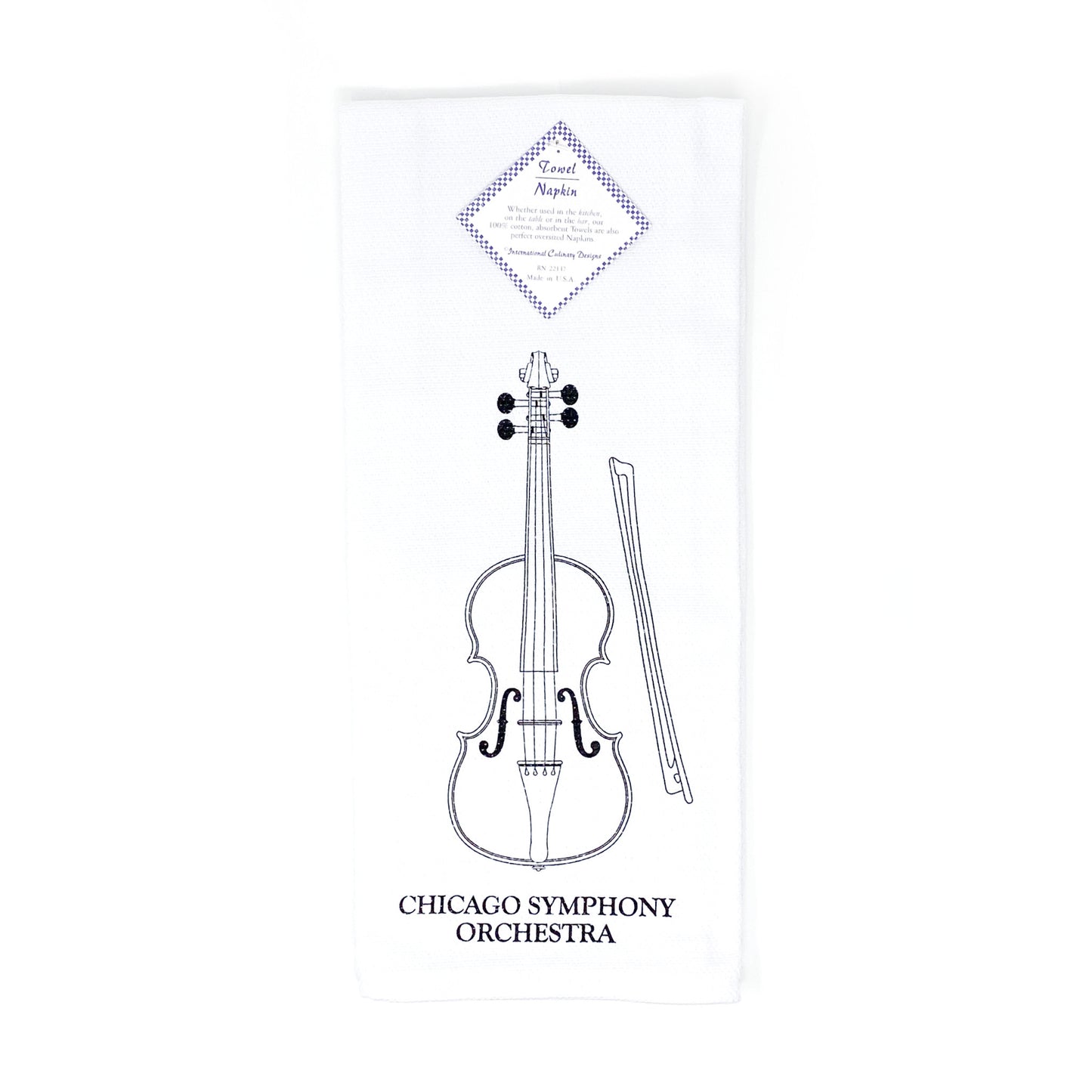 CSO Violin Dish Towel