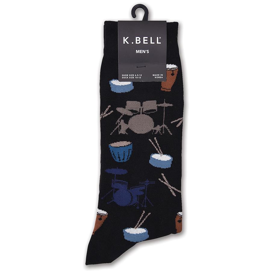Percussion Section Men's Socks, Black