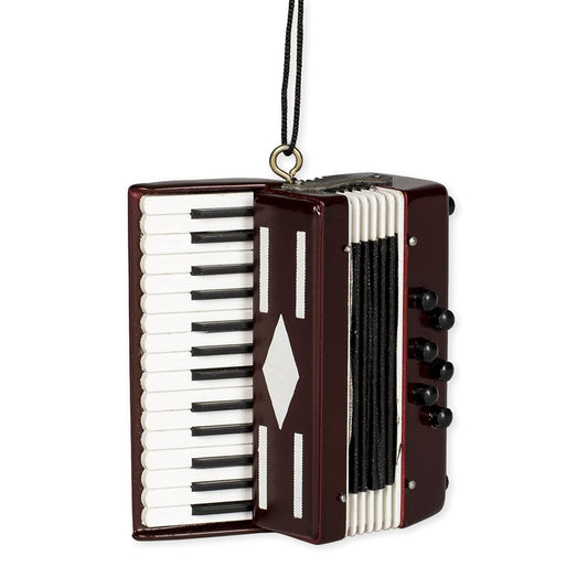 Accordion Ornament, Red