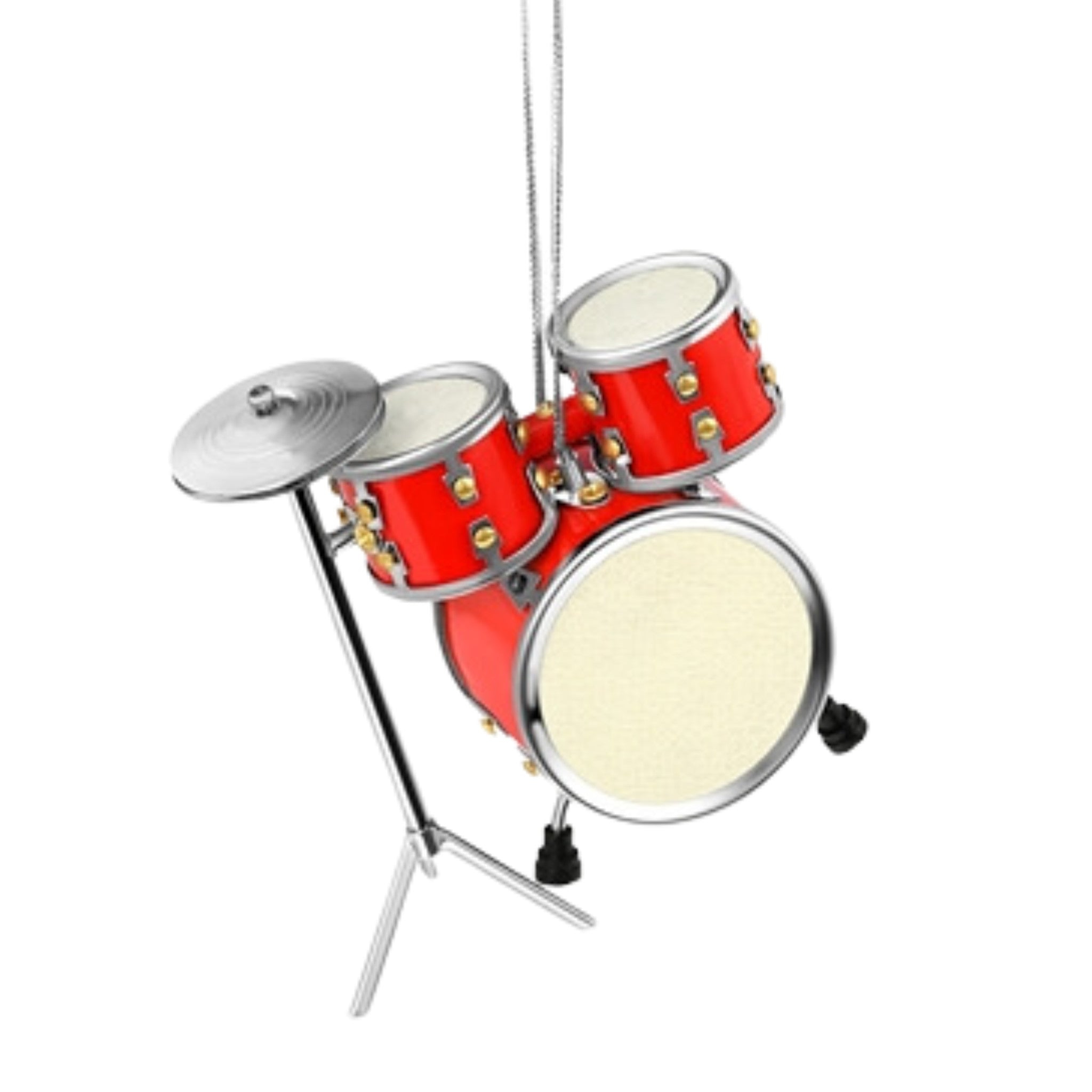 Drum Set Ornament, Red The Symphony Store