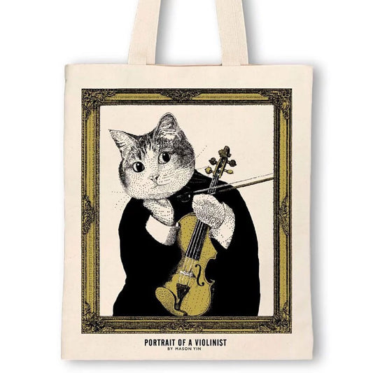 Classicat Tote Bag, Violin