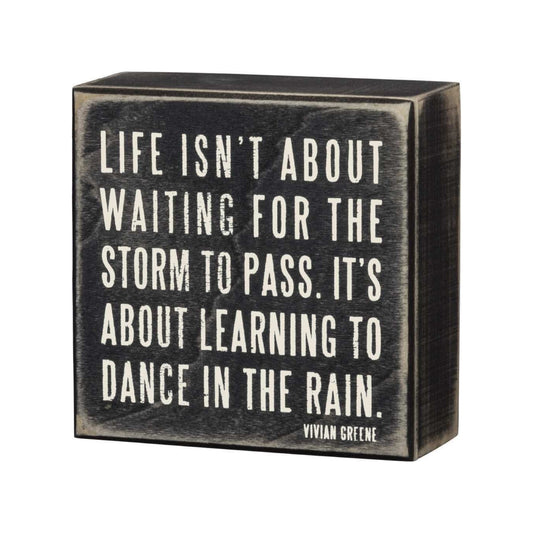 Dance in the Rain Decorative Sign