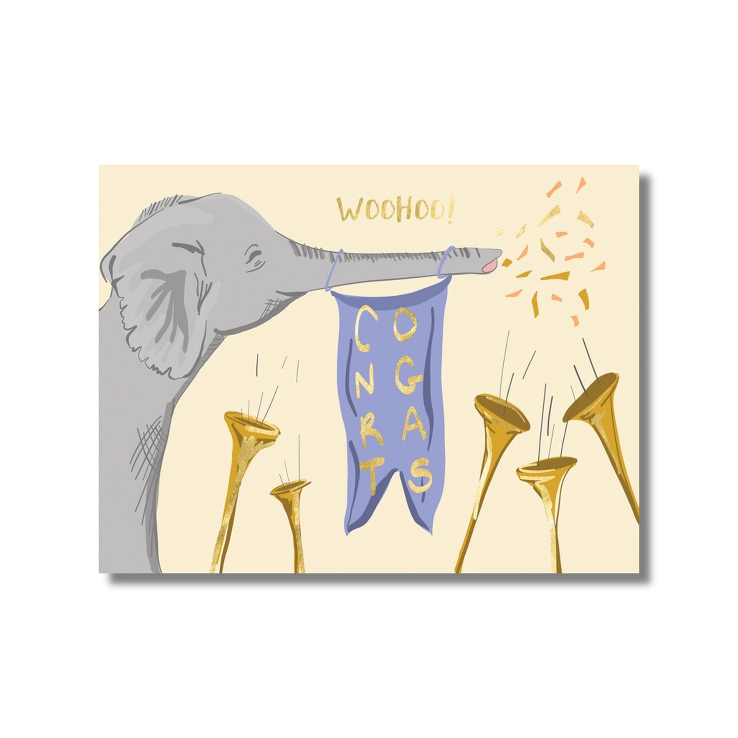 Congratulations Card — Heralding Elephant