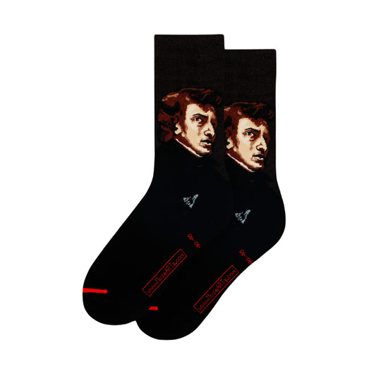 Chopin Portrait Women's Socks, Color