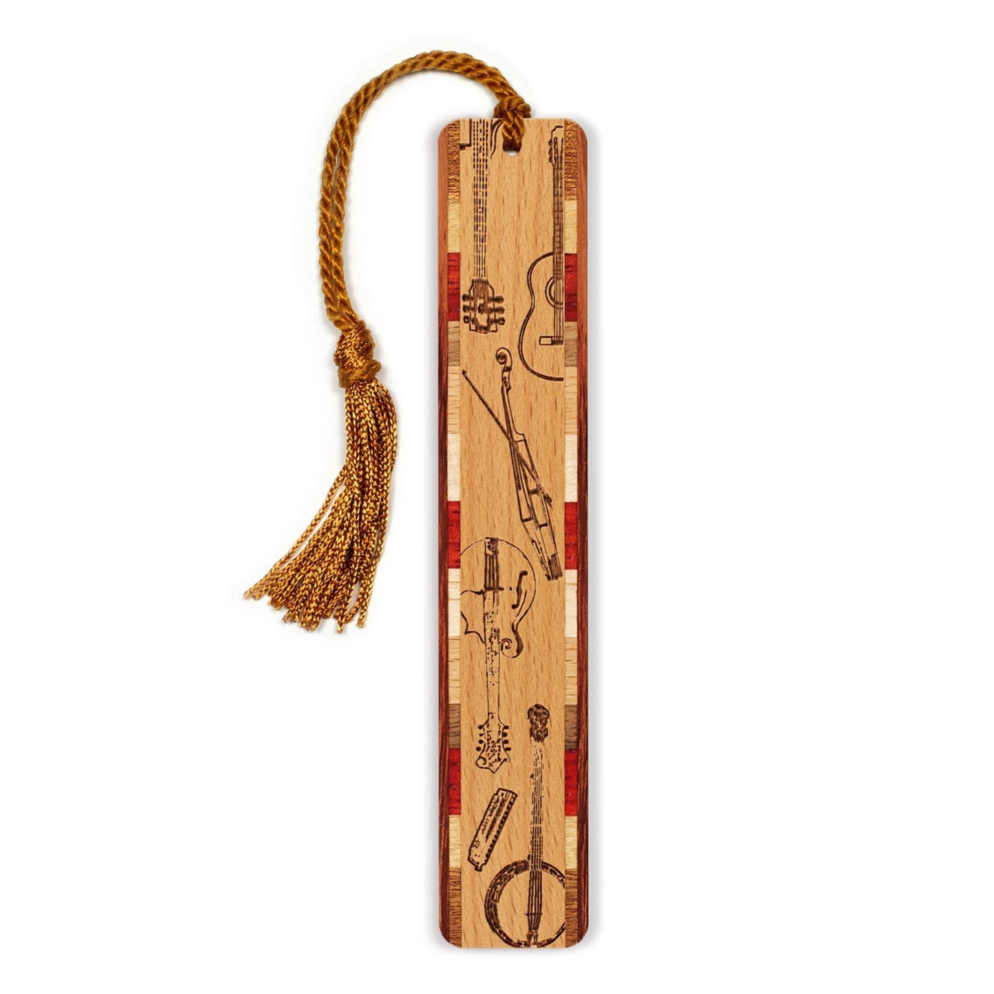 Bluegrass Band Wooden Bookmark