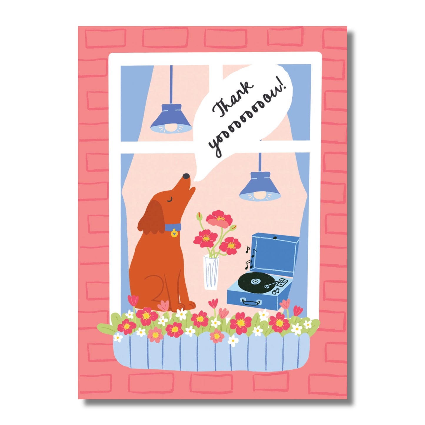 Thank You Card — Howling Dog