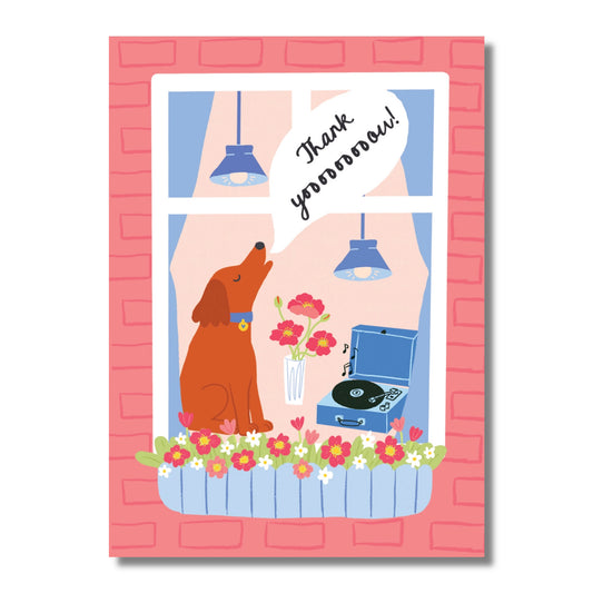 Thank You Card — Howling Dog