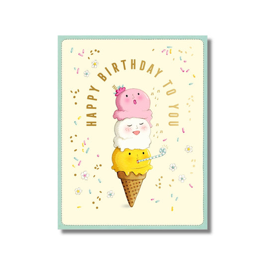 Birthday Card — Ice Cream Cone