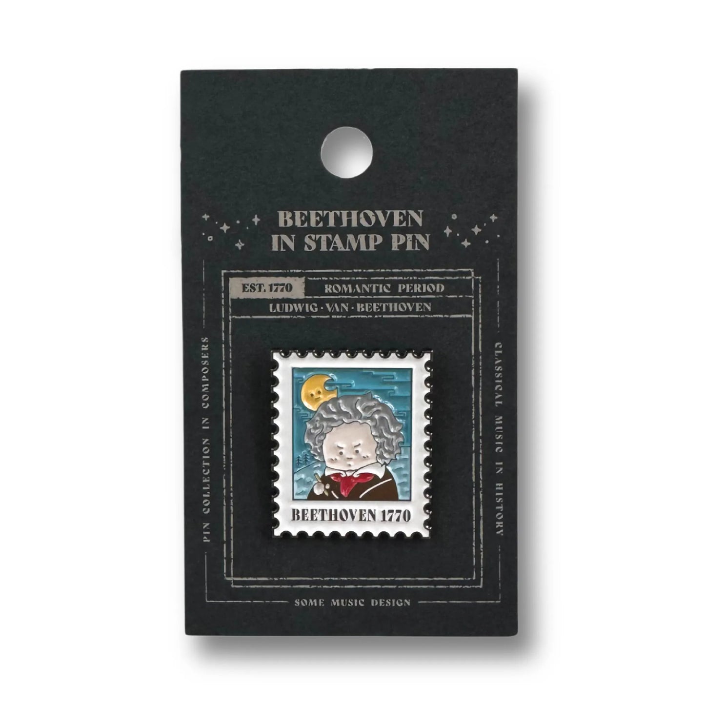 Beethoven Stamp Pin