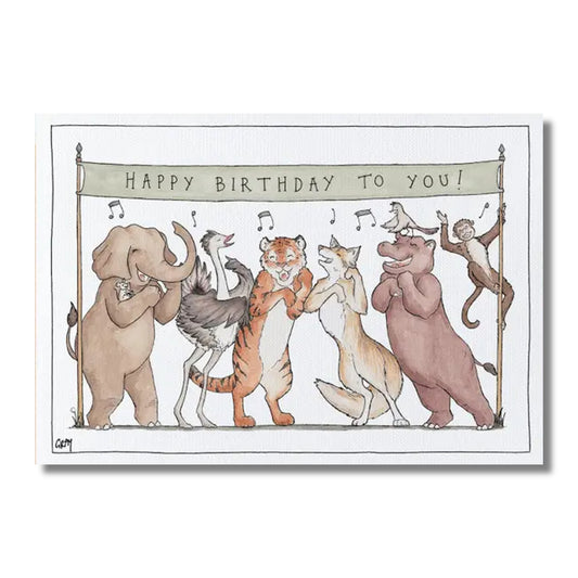 Birthday Card — Safari Serenade