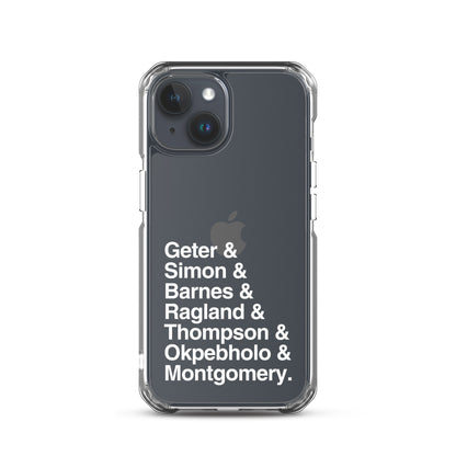 The Blacknificent 7 iPhone Case