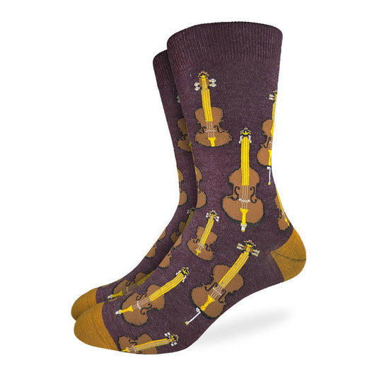 String Instruments Men's Socks, Brown