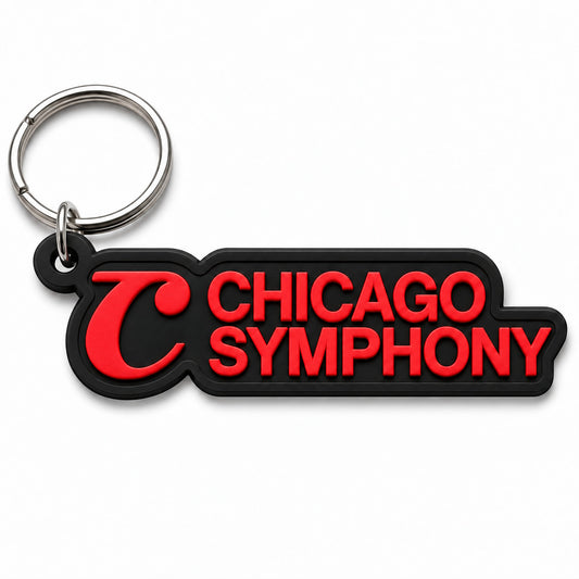 Chicago Symphony Rubber Logo Keychain